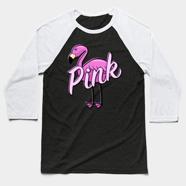 Pink Baseball T-Shirt by BoonieDunes